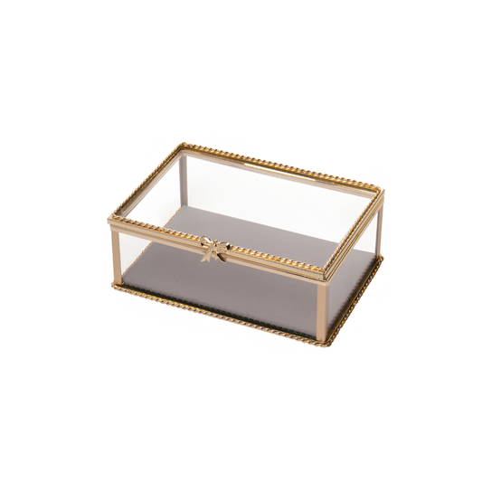 Porta-Joias Mirage Dourado em Metal Wolff 15cm