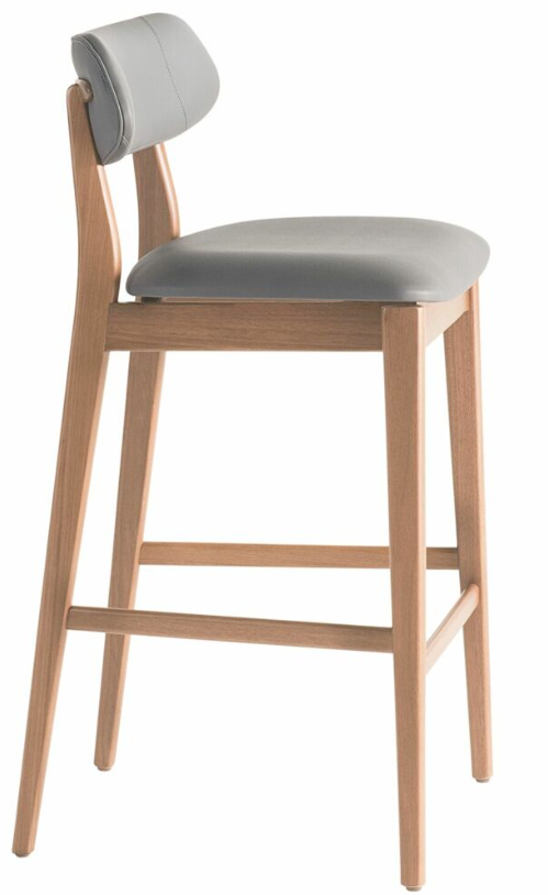 Banqueta Sit em Nogueira Tec.804/15  70cm Gottems