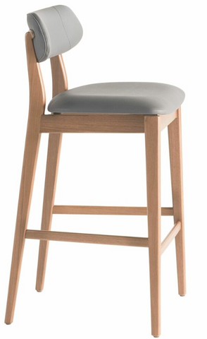 Banqueta Sit em Nogueira Tec.804/15  70cm Gottems