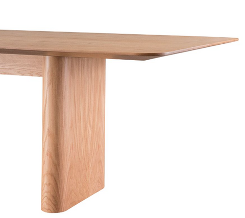 Mesa de Jantar Dune em Madeira Nogueira com Tampo Slim de 2,20m Gottems