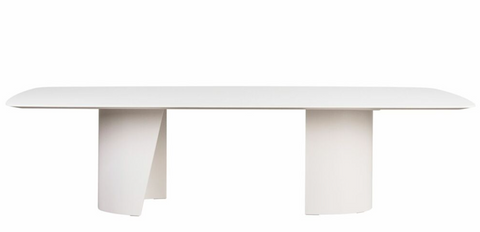 Mesa de Jantar Deva 260cm em Carvalho ou Nogueira com Base Escultural Gottems