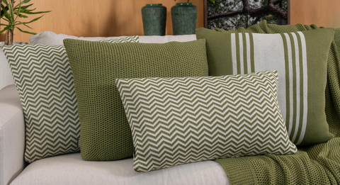 Almofadas Missoni Tricô Náutica