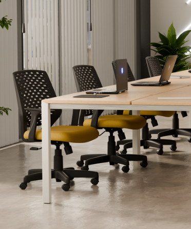 Cadeira Liss Ergonômica com Encosto Ventilado em Polipropileno Moldkit