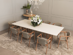 Mesa de Jantar Atila  Gottems 220cm