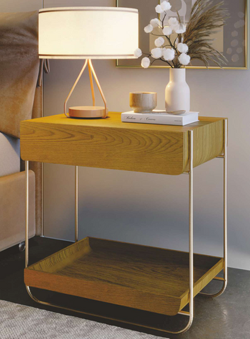 Mesa de Cabeceira Canoa 40cm Corbelli