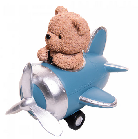 Figura Decorativa Ursinho Aventureiro Teddy Charm 16cm Wolff