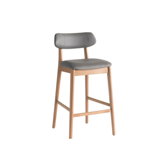 Banqueta Sit em Nogueira Tec.804/15  70cm Gottems