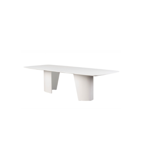 Mesa de Jantar Deva 260cm em Carvalho ou Nogueira com Base Escultural Gottems