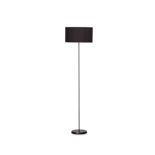 Luminária Preta com Cúpula Cilíndrica 40x40x22cm 5L Moderna