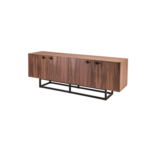 Balcão Girani Industrial Moderno com 4 Portas 220cm