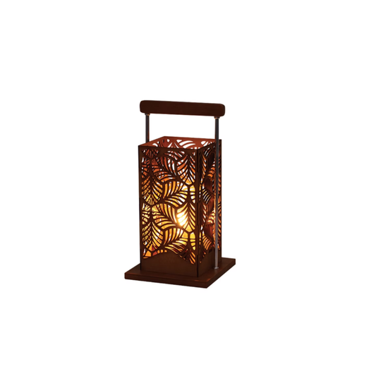 Luminária quadrada folha 42cm 5l