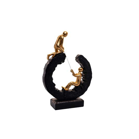 Figura Decorativa Conexão em Resina Wolff 31cm Elegante
